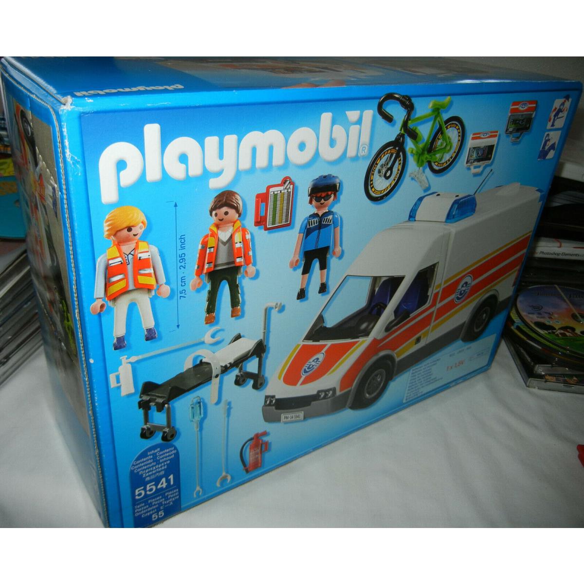 2013 Playmobil 5541 Ambulance with Siren Rare Quick Shipper