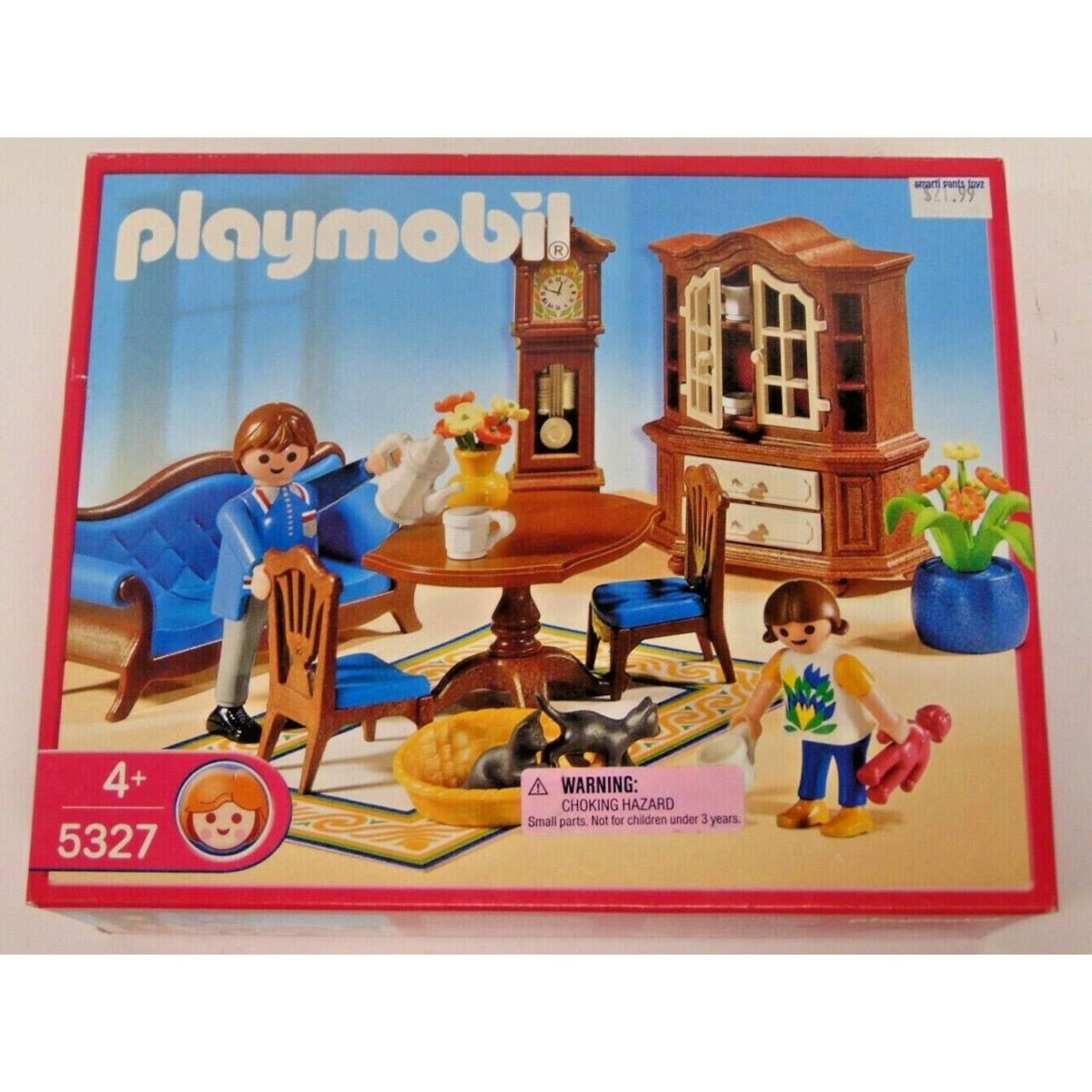 Playmobil 5327 Living/dining Room Figures Set Box Rare Vhtf