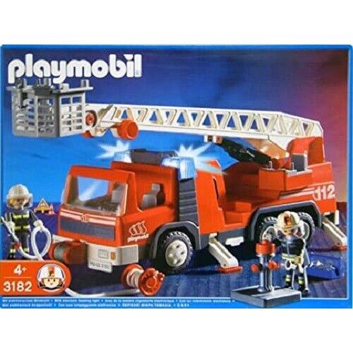 Playmobil Fire Dept. Ladder Truck Play Set 3182 Retired