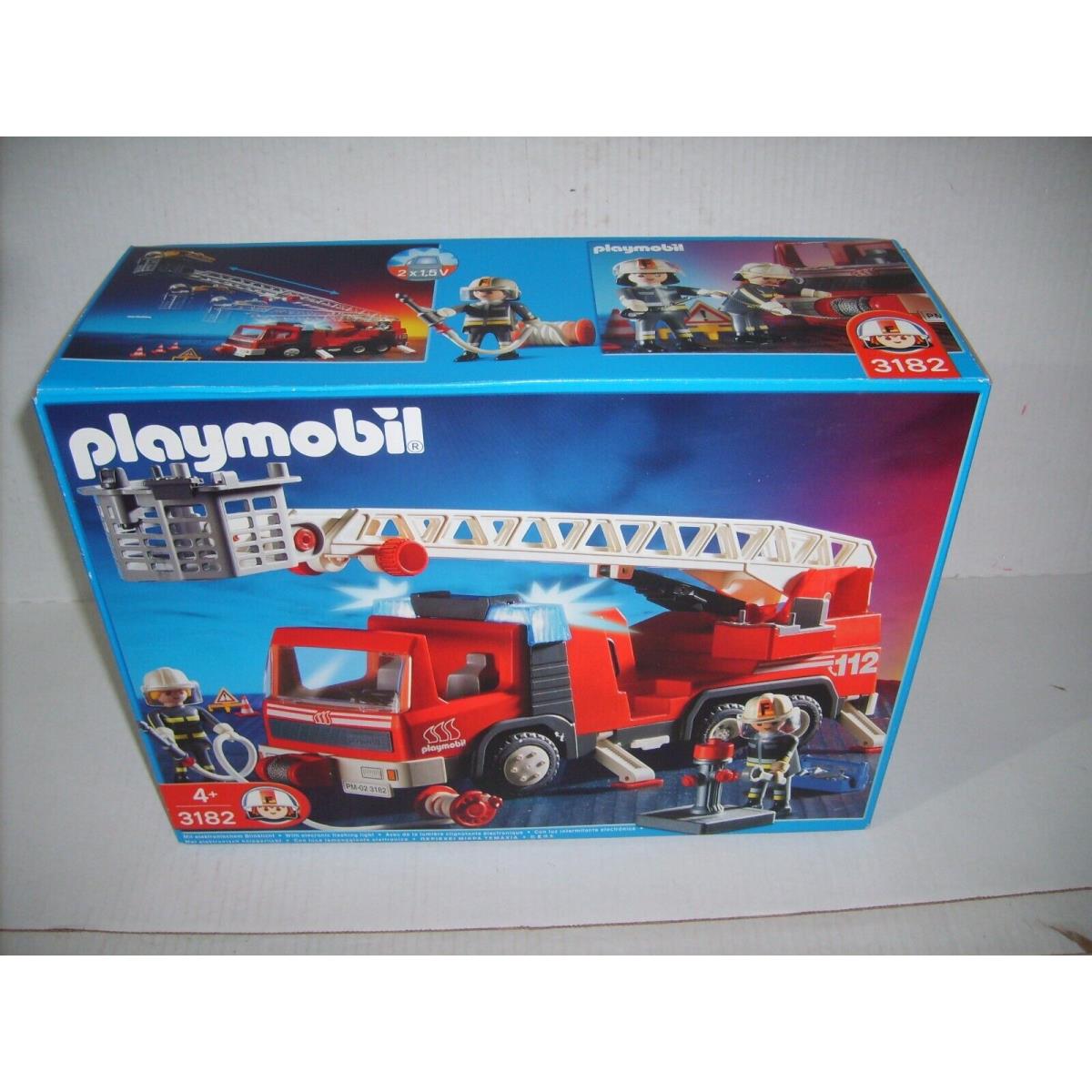 Playmobil Fire Dept. Ladder Truck Play Set 3182 Retired