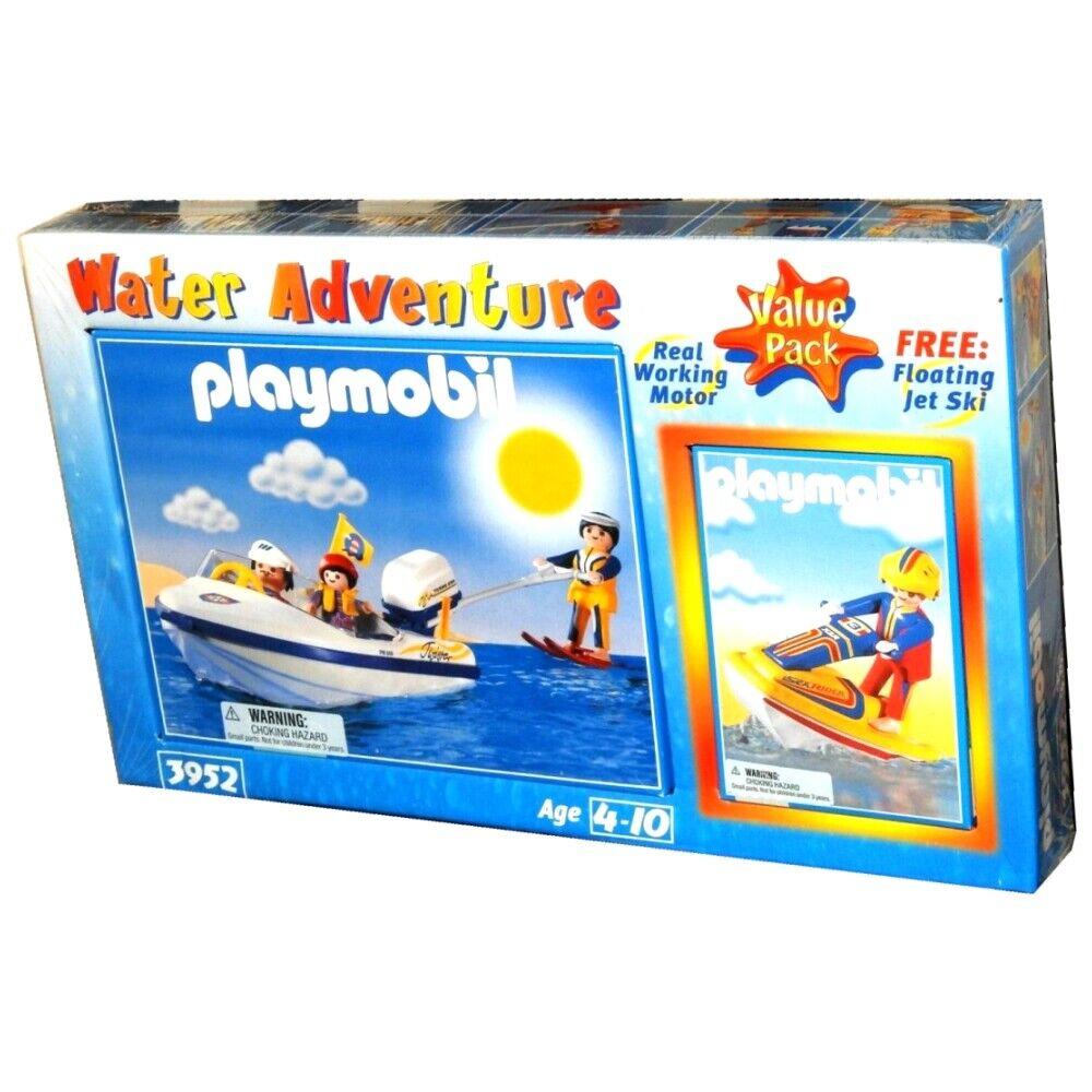 Playmobil 3952 Water Adventure Boat with Underwater Motor Jet Ski Figures