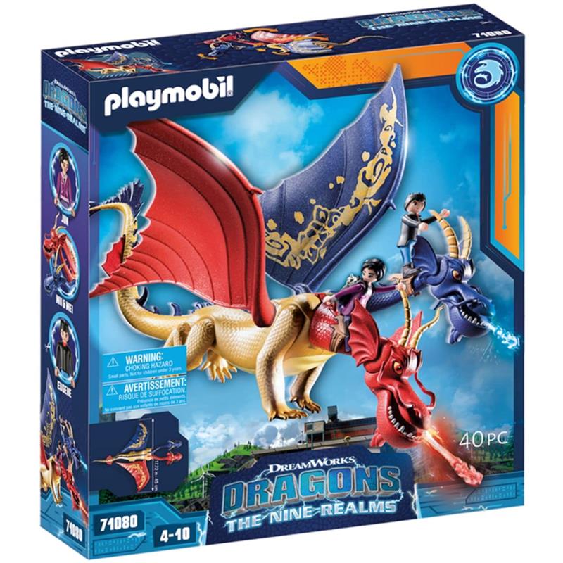 Playmobil Dragons Nine Realms: Wu Wei Jun Playset 71080 Toy Gift