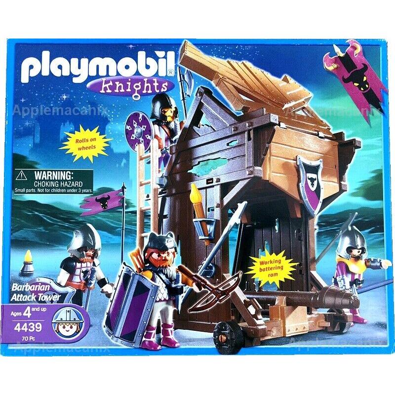 Playmobil 4439 Barbarian Assault Tower Knights Attack Tower Medieval