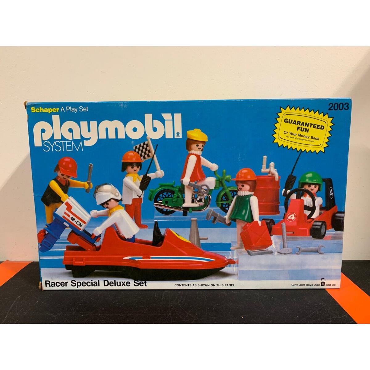 Playmobil 2003 Racer Special Deluxe Set 1982 Vintage Playset