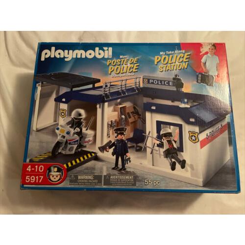 Playmobil Police Station 5917 Take Along Playset- 55 Pieces