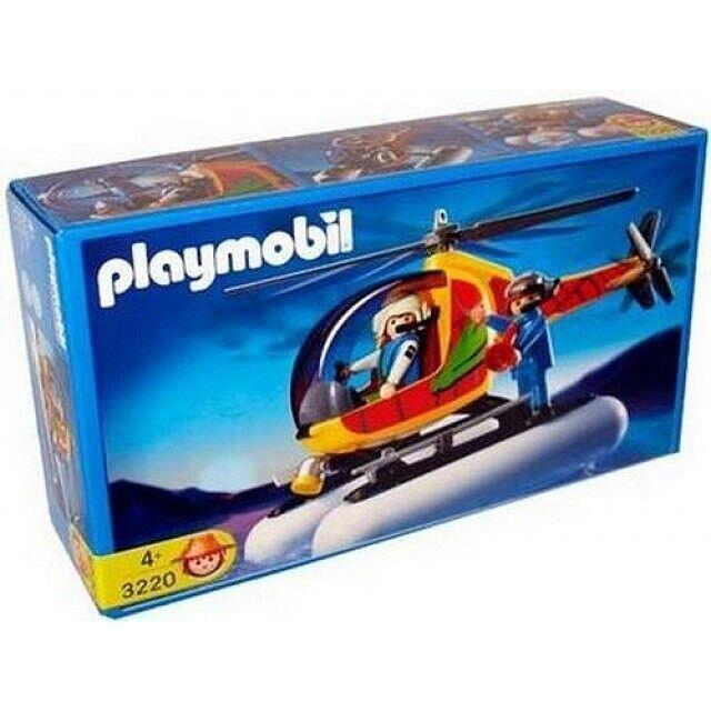 Playmobil 3220 Helicopter with Utility Floats Sea Pontoon Rescue
