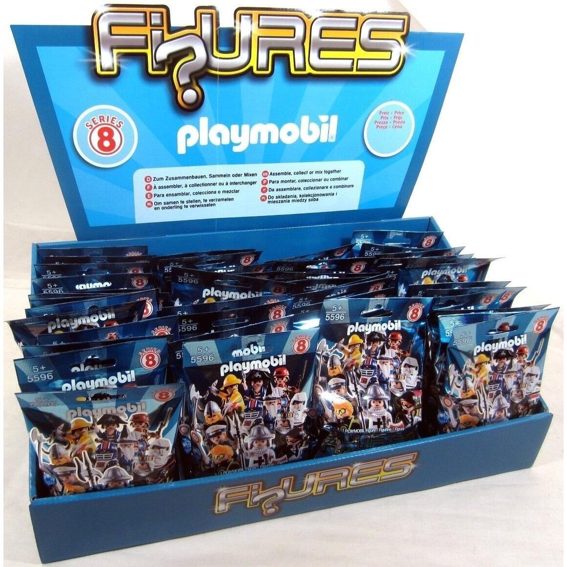 Playmobil 5596 Blue Boys Series 8 Mini Figure Case of 48 Mystery Blind Bags