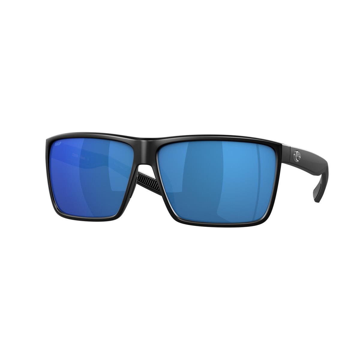 Costa Del Mar 06S 9018 Rincon Matte Black Blue Mirror 901837 Sunglasses