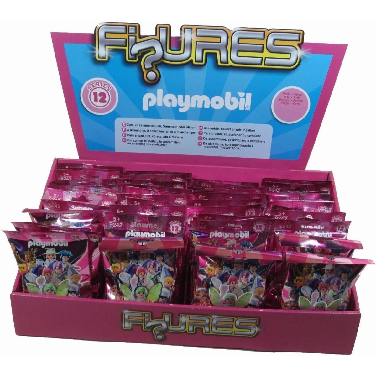 Playmobil 9242 Pink Girls Series 12 Mini Figure Case of 48 Mystery Blind Bags