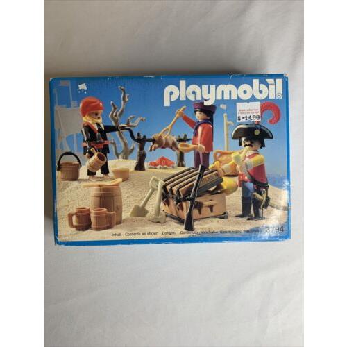 Pirates Playmobil 3794 Pirate Camp Pig Roast - - Vintage 1990