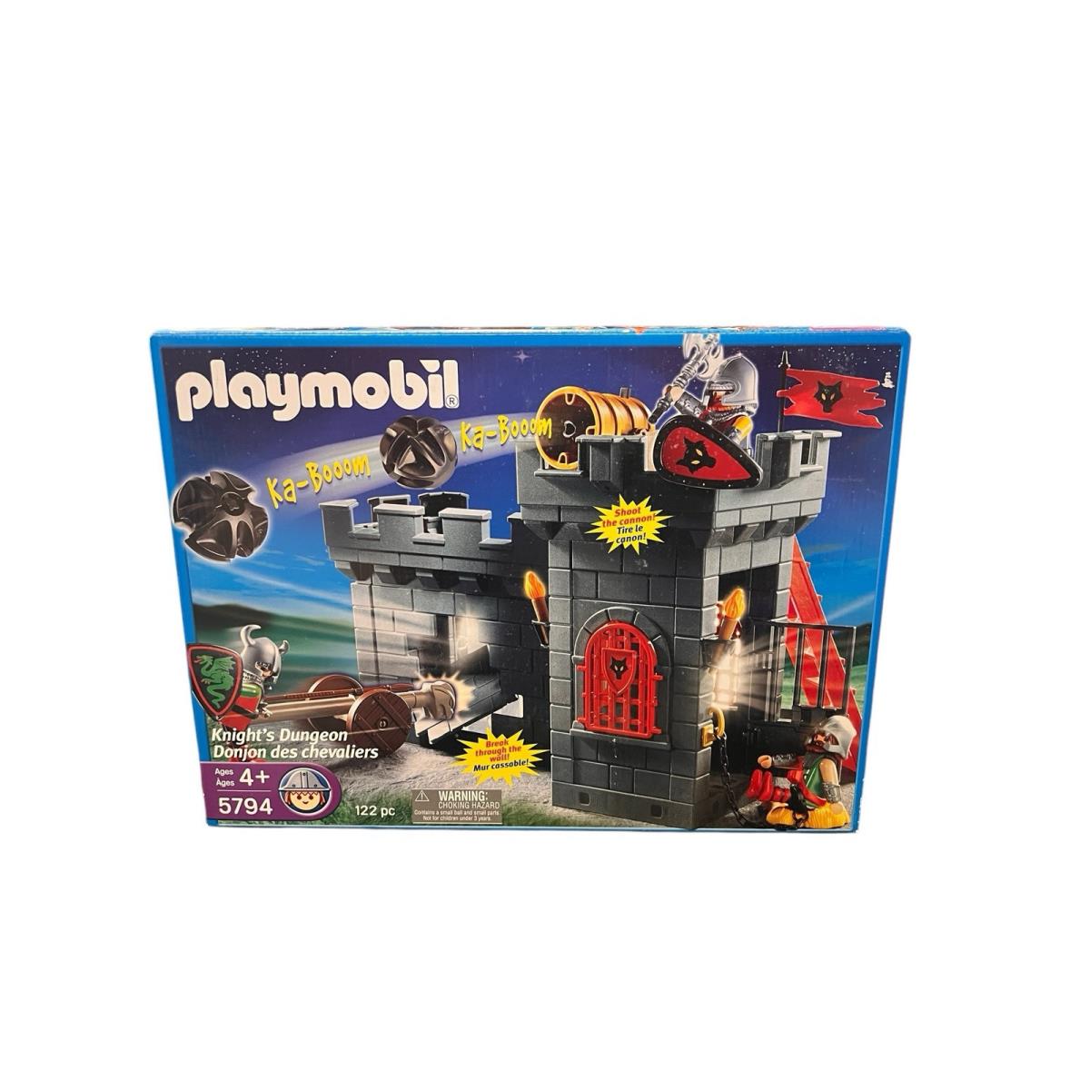 Playmobil 5794 Knight`s Dungeon 122 Piece Medieval Castle Retired Nisb