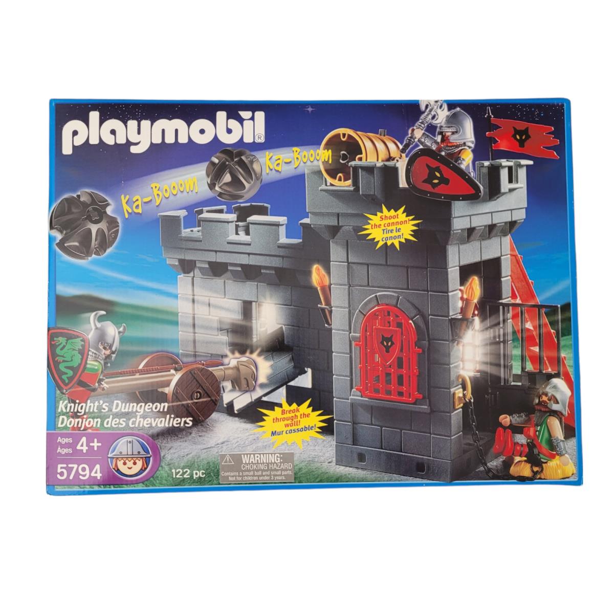 Playmobil 5794 Knight`s Dungeon 122 PC Medieval Castle Complete Set Retired