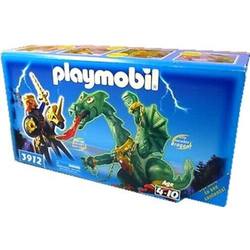 Playmobil 3912 Fire Breathing Dragon and Prince with Horse