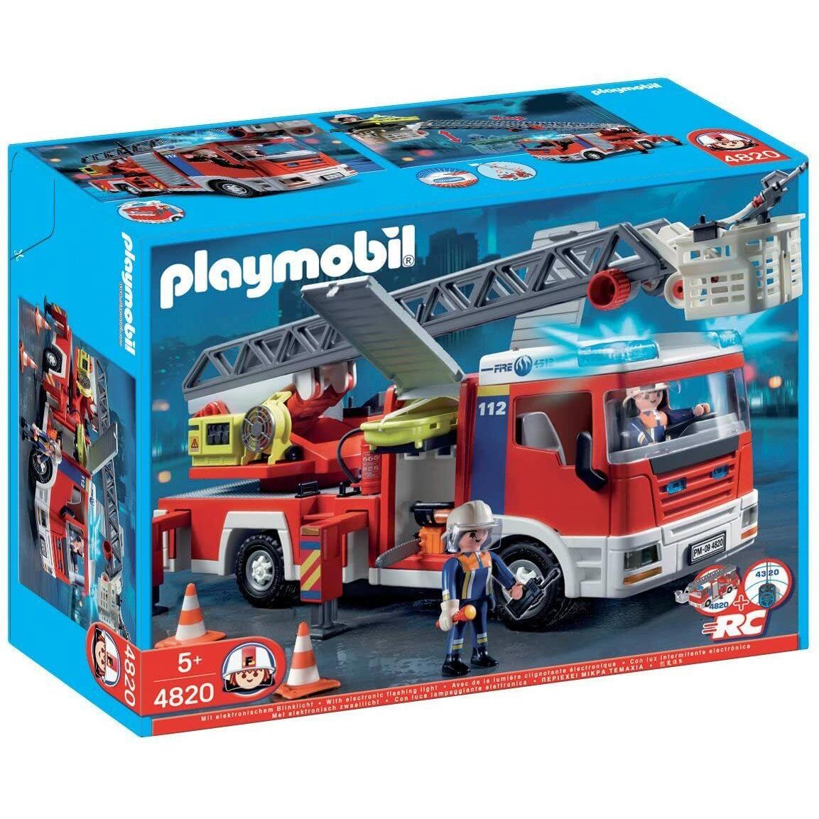 Playmobil 4820 Ladder Unit Fire Truck Rescue Firemen