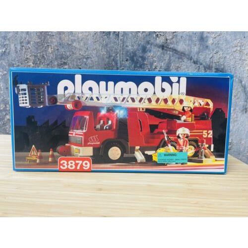 Playmobil 3879 Ladder Fire Engine Truck 52 - Vintage 1996 - Nos