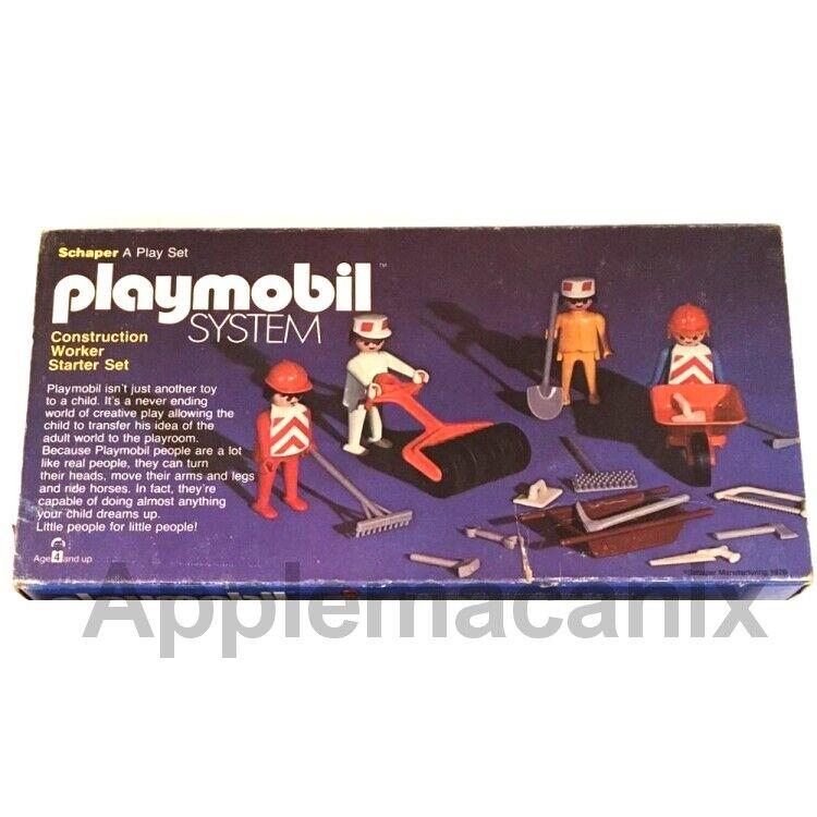 Playmobil Schaper 016-SCH Construction Workers Starter Set Figures Vintage