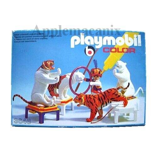 Playmobil Color 3646 Tiger Trainer Figure with 4 Animals Circus 3646v2
