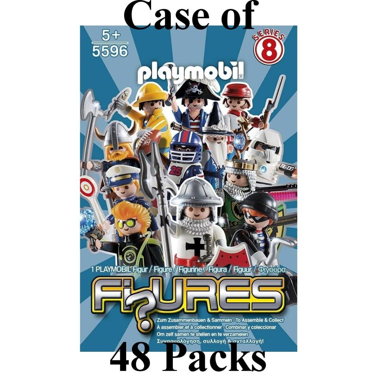 48 Packs Playmobil 5596 Series 8 Boys Mystery Figures Case of Fi Ures Box