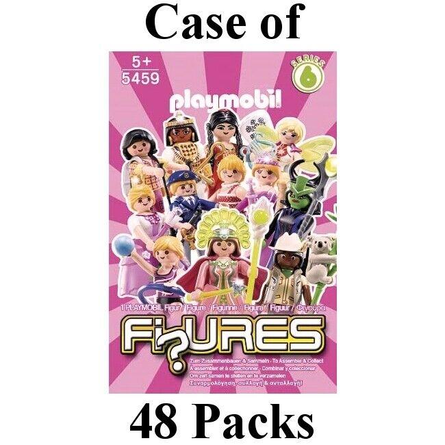 48 Packs Playmobil 5459 Series 6 Girls Mystery Figures Case of Fi Ures Box
