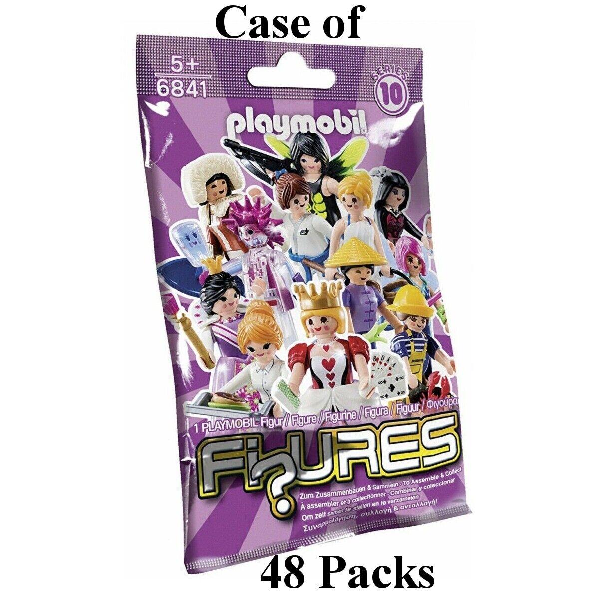 48 Packs Playmobil 6841 Series 10 Girls Mystery Figures Case of Fi Ures Box