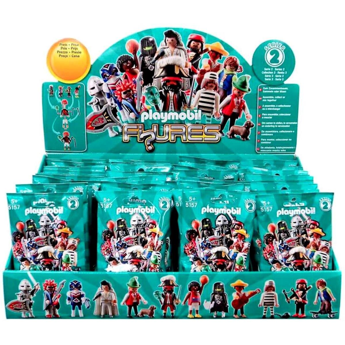 48 Packs Playmobil 5157 Series 2 Boys Mystery Figures Case of Fi Ures Box