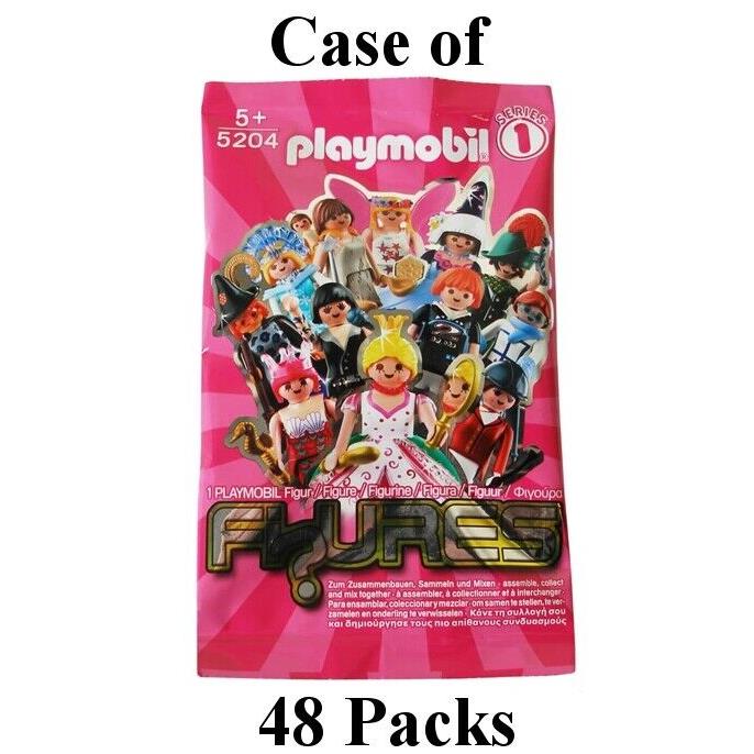 48 Packs Playmobil 5204 Series 1 Girls Mystery Figures Case of Fi Ures Box