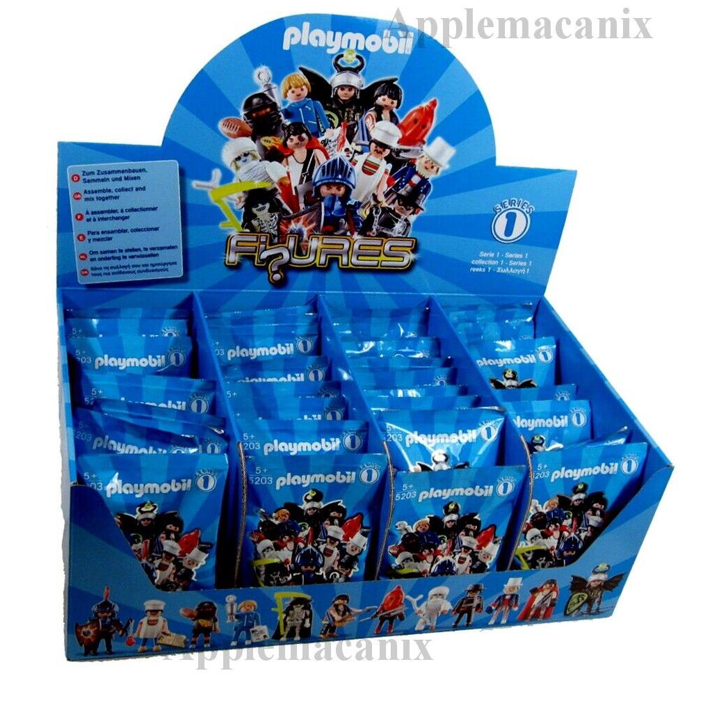 48 Packs Playmobil 5203 Series 1 Boys Mystery Figures Case of Fi Ures Box