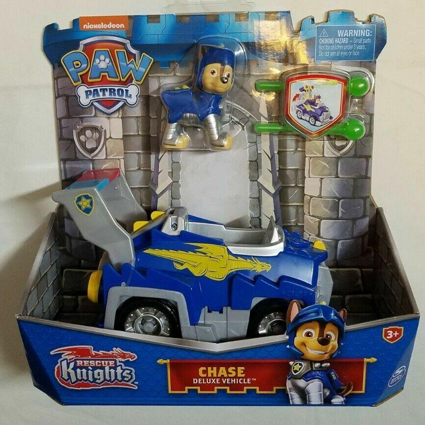 Paw Patrol Rescue Knights Deluxe Vehicle Choose Dragon Castle Series Knights CHASE