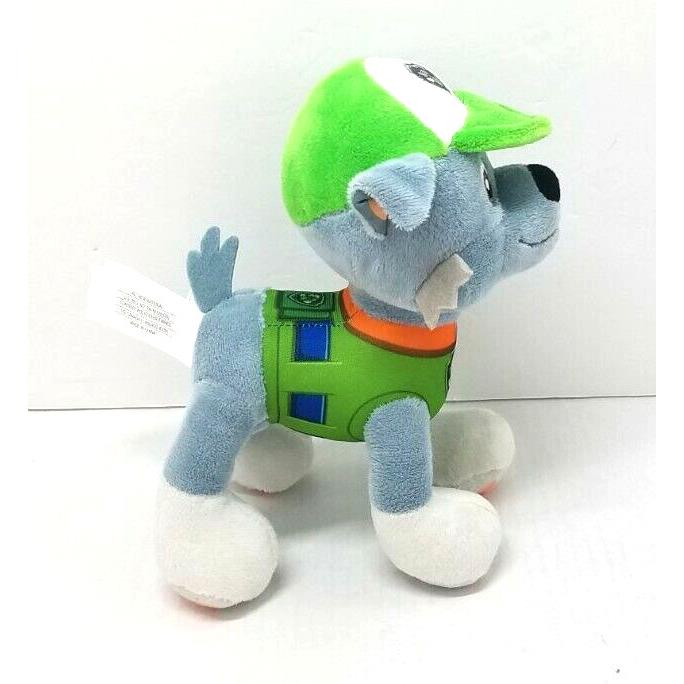 Paw Patrol Rocky 8 in Plush Toy Standing Stuffed Dog Animal Series 1 Vhtf