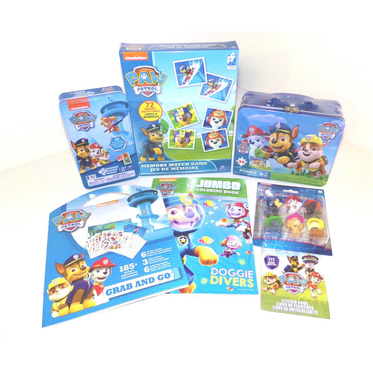 Paw Patrol Gift Set - Learn Play Activity Toy Bundle with Pup Action Figures