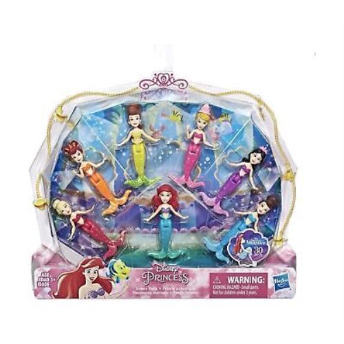 Disney Princess Ariel and Sisters Dolls Mermaid Dolls - 7Pk