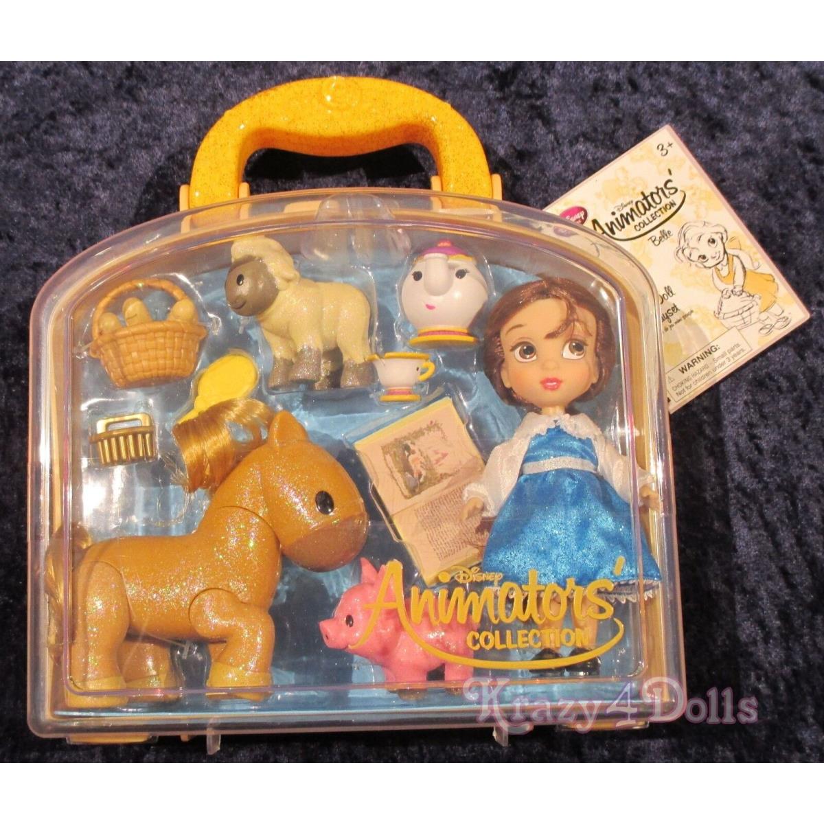 Disney Animators` Collection Mini Doll Play Set Belle