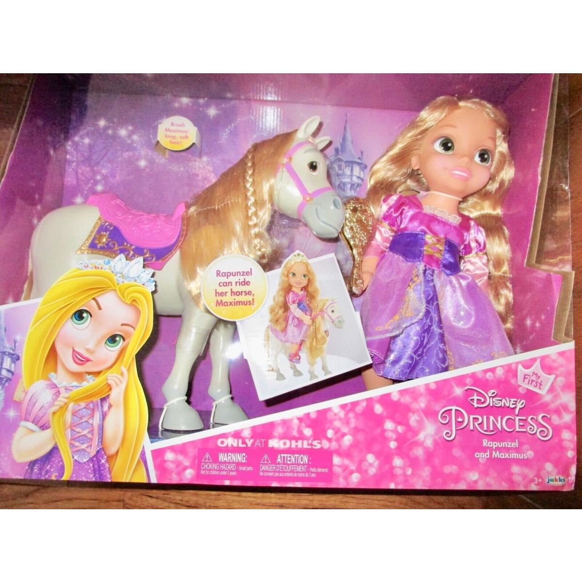 MY First Disney Princess Rapunzel Maximus Doll Horse U2
