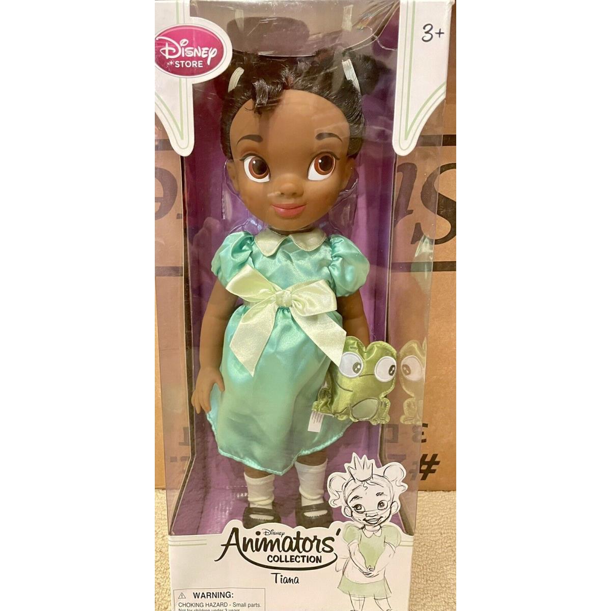 Disney Store Tiana Princess Frog Animator 16 Doll 2nd Version Mark Henn w/ Pet