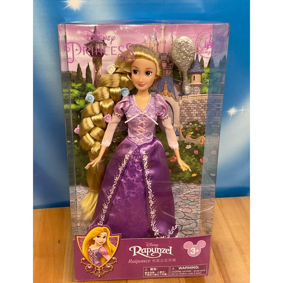 Disney Parks Princess Collection Rapunzel Doll with Brush and Braided Hair