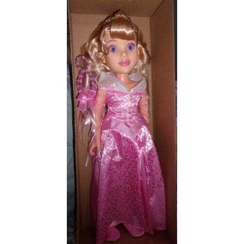 Disney Exclusive Sleeping Beauty Aurora Tea Party 18 Doll + Wand Tiara