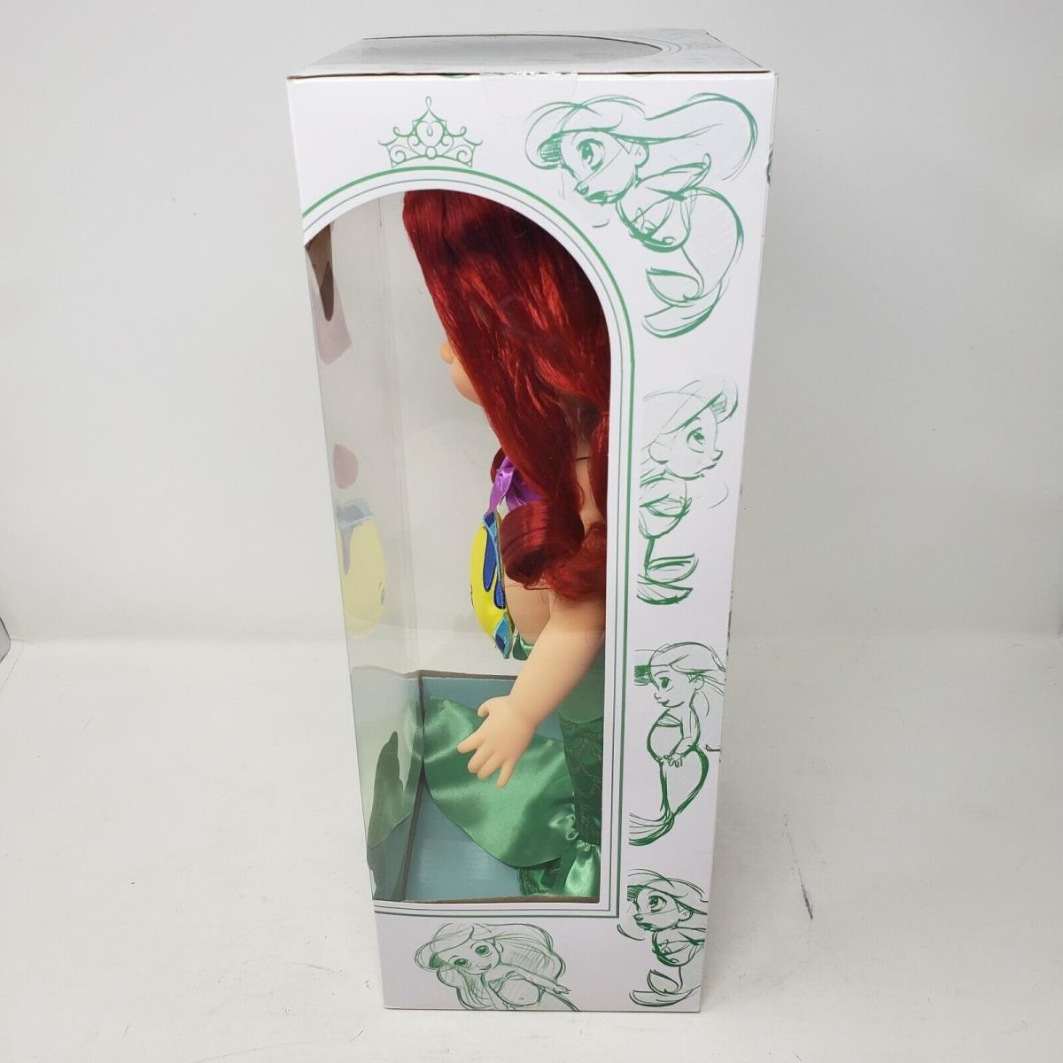 Disney Animator Collection Princess Ariel Toddler Doll + Flounder Little Mermaid