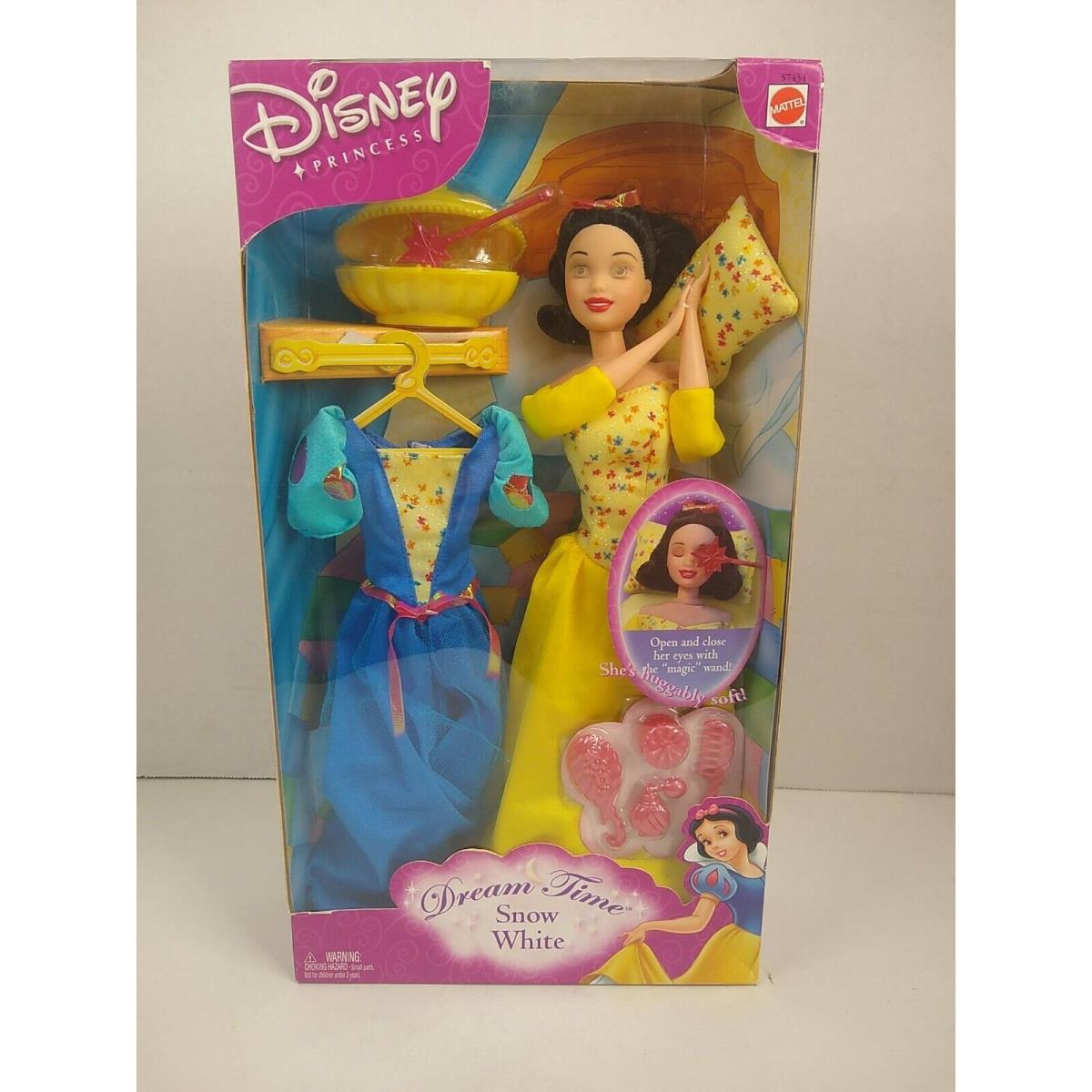 Disney Princess Dream Time Snow White Doll 2002 Mattel 57434 Very Rare Htf Nrfb