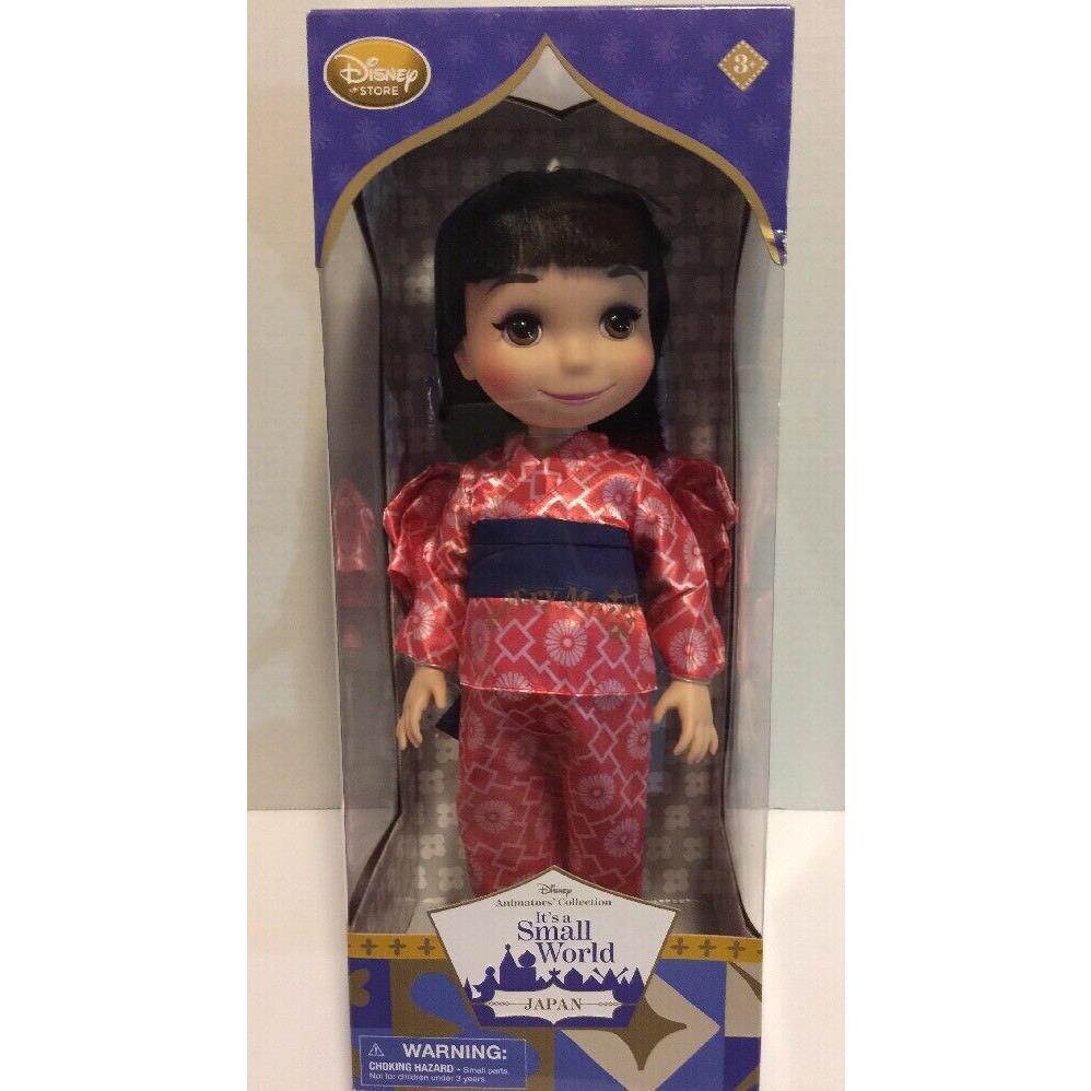 Disney Animator`s Collection Doll It`s a Small World Japan Singing Doll 16 H