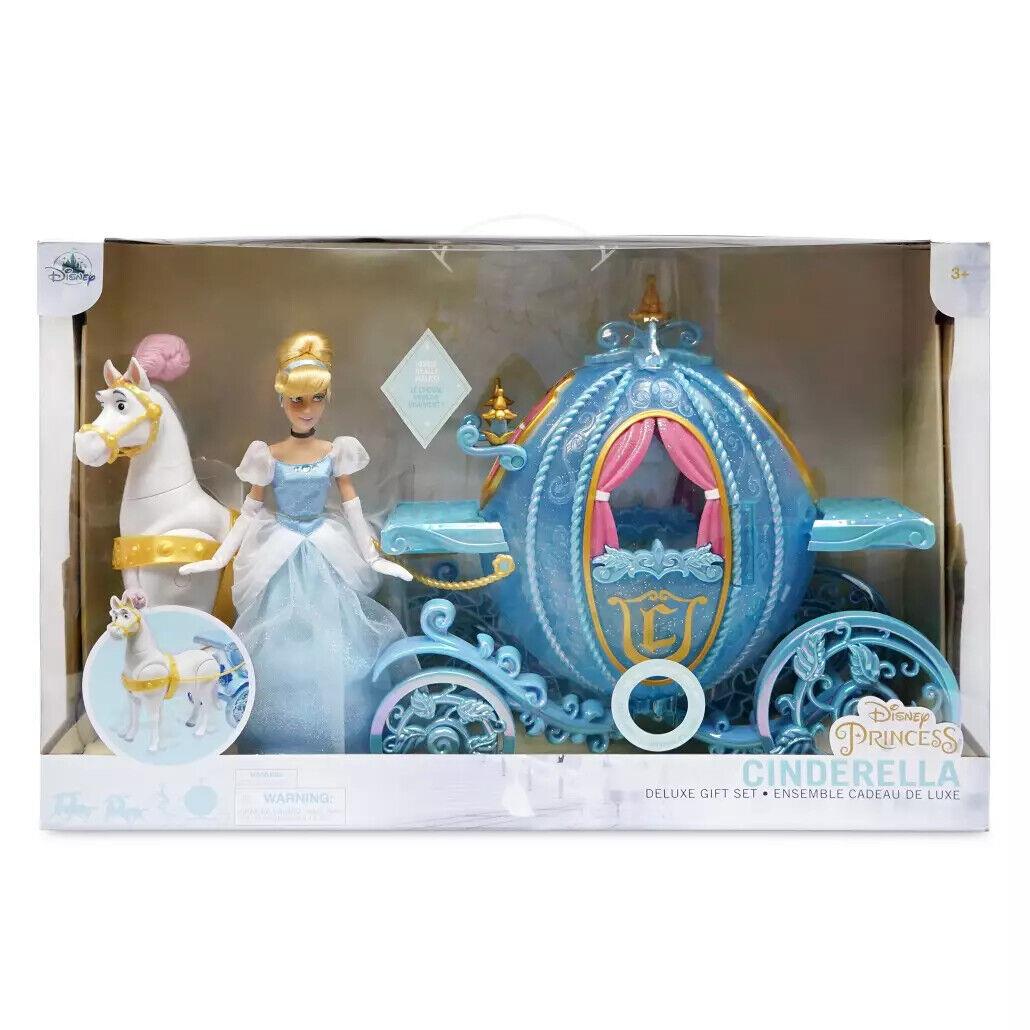 Disney Store Deluxe Cinderella Classic Doll Gift Set w/ Horse Princess