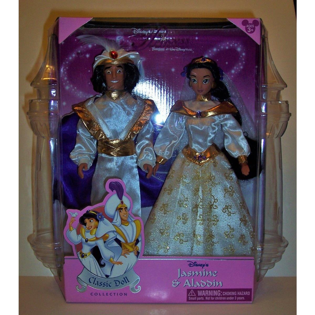 Disney s Princess Jasmine and Aladdin Doll Set Special Edition 91017 Mint