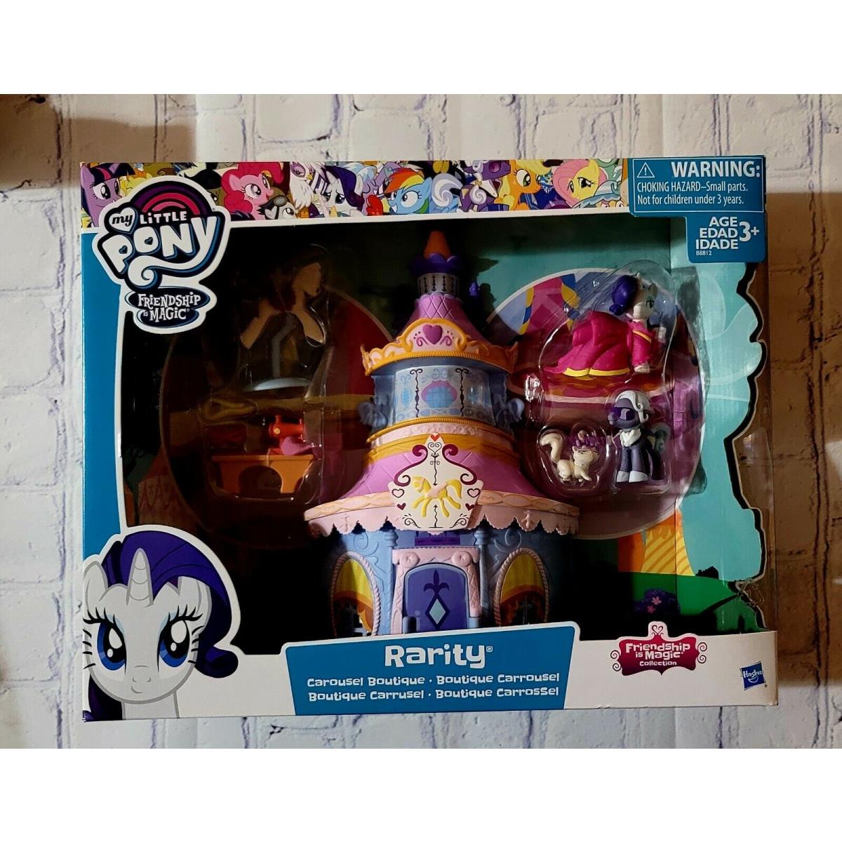 Hasbro MY Little Pony Rarity Boutique Pinkie Pie Shoppe Twilight Oak Library U Pick Rarity Carousel Boutique