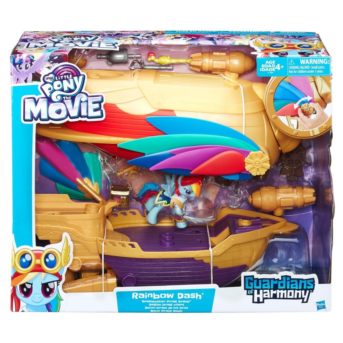 My Little Pony The Movie Rainbow Dash Swashbuckler Pirate Airship