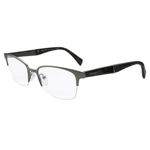 Luxury Prada VPR54O Eyeglasses Frames Gunmetal Tortoise LAI-1O1
