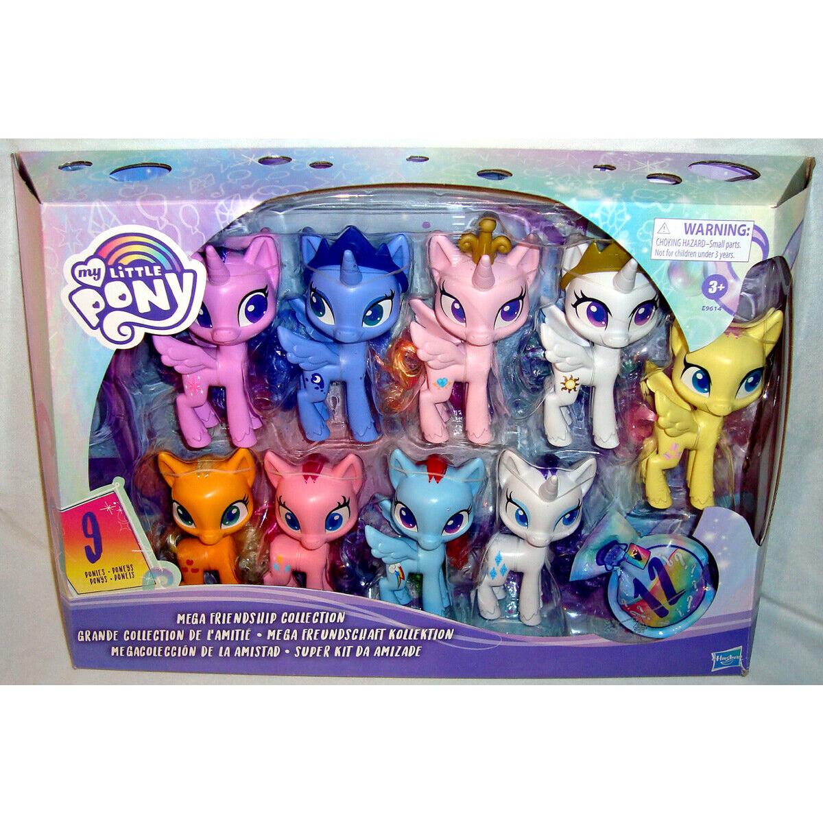 My Little Pony Mega Friendship Collection Set 9 Dolls Mib Girls Toy Figures Rare