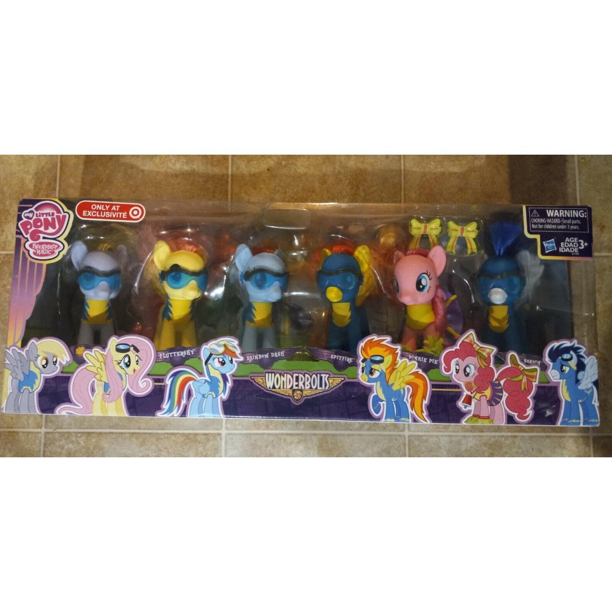 My Little Pony Wonderbolts 6 Figure Set Target Exclusive - Nip
