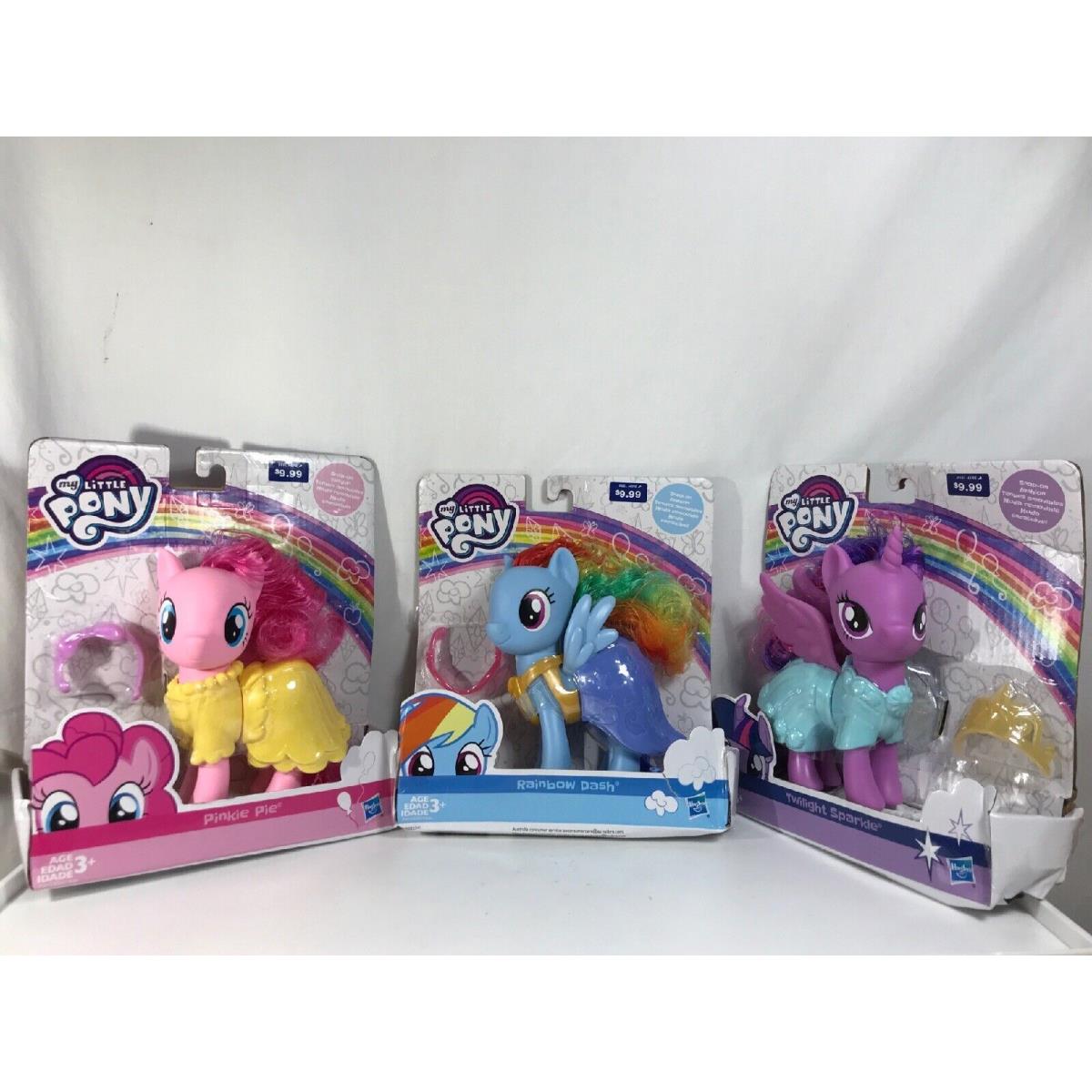 My Little Pony Dress Up Rainbow Dash Pinkie Pie Twilight Sparkle Hasbro 3 Nice