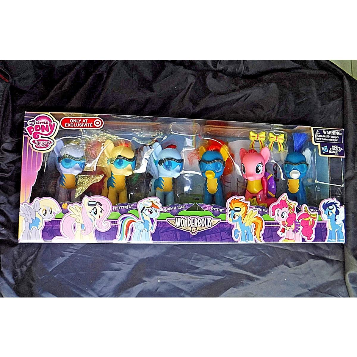 Vintage 2015 MY Little Pony Wonderbolts 6 Pony Pack +accessories Friendship