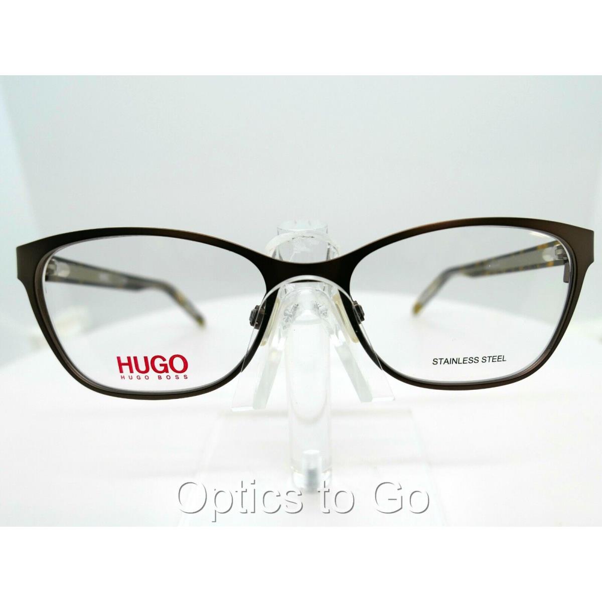 Hugo Boss HG 1008 Hgc Matt Brown / Havana 54-17-145 Stainless Eyeglass Frames