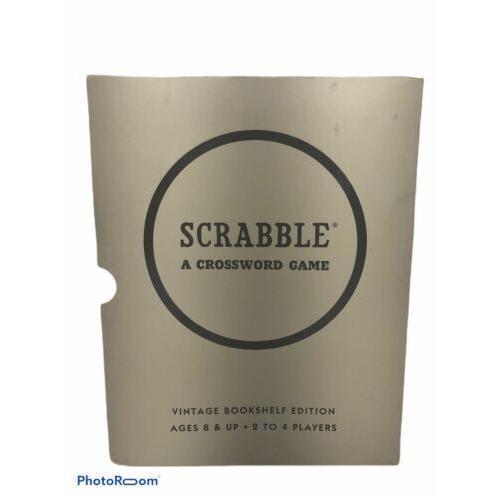 Scrabble A Crossword Game Vintage Bookshelf Edition 2016 Christmas Gift Version
